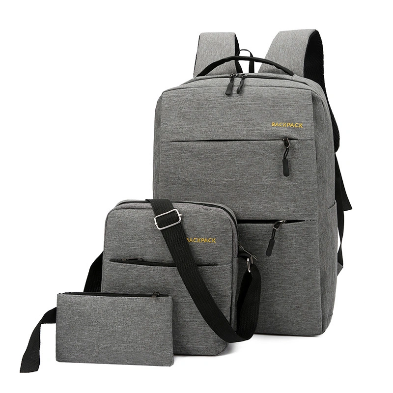 Fashion High quality/High cost performance 3 Set Anti Theft Backpack Men Women Casual Backpack Travel Laptop Backpack School Bag Male Bag Backpack