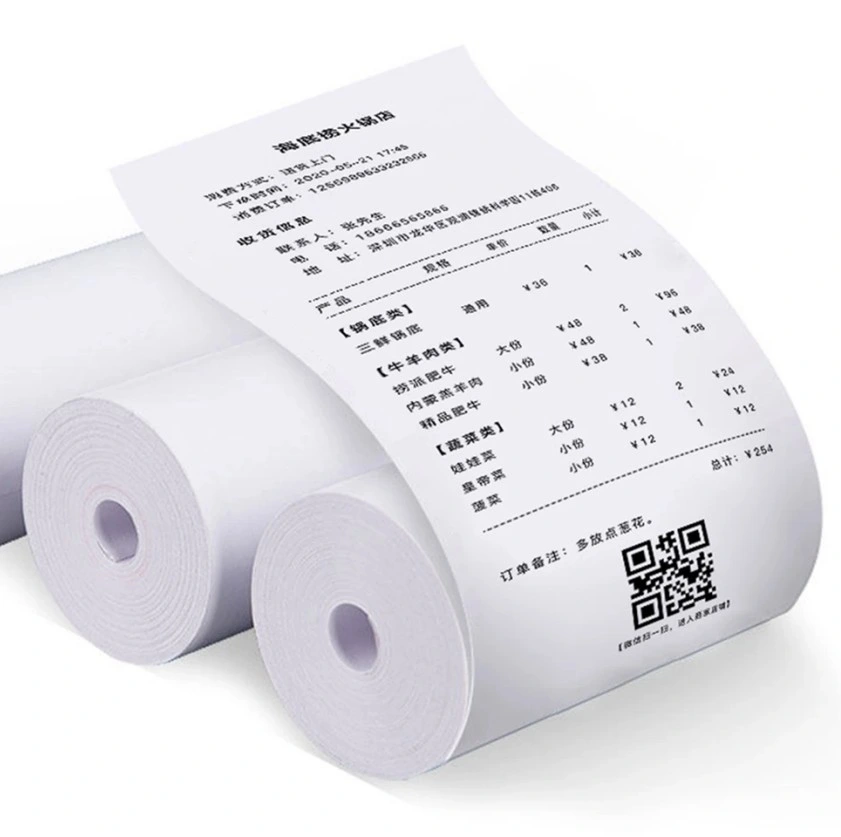 Receipt Paper for Portable POS Machine with Thermal Sensitivity