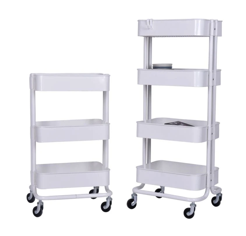 Rolling Utility Mobile Storage Organizer Cart Wheel Kitchen Rack Trolley