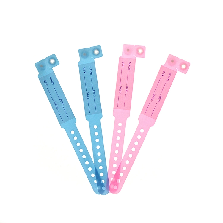 Adult, Child ID Bands Medical Grade PVC Material Plastic for Hospital Use