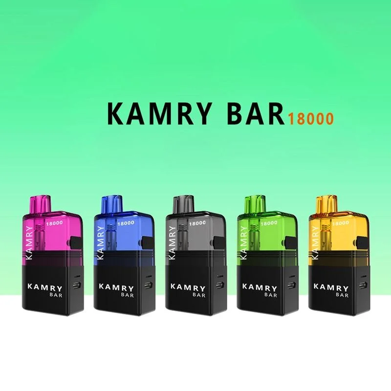 Comercio al por mayor e cigarrillo Kamry bares vaporizador 18000 bocanadas 10ml desechable Depósito POD