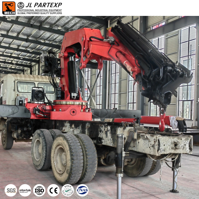Six-Section Telescopic Boom! ! ! Mobile Hydraulic Telescopic Boom Knuckle Boom Truck Mounted Crane for Construction Crane Lifting