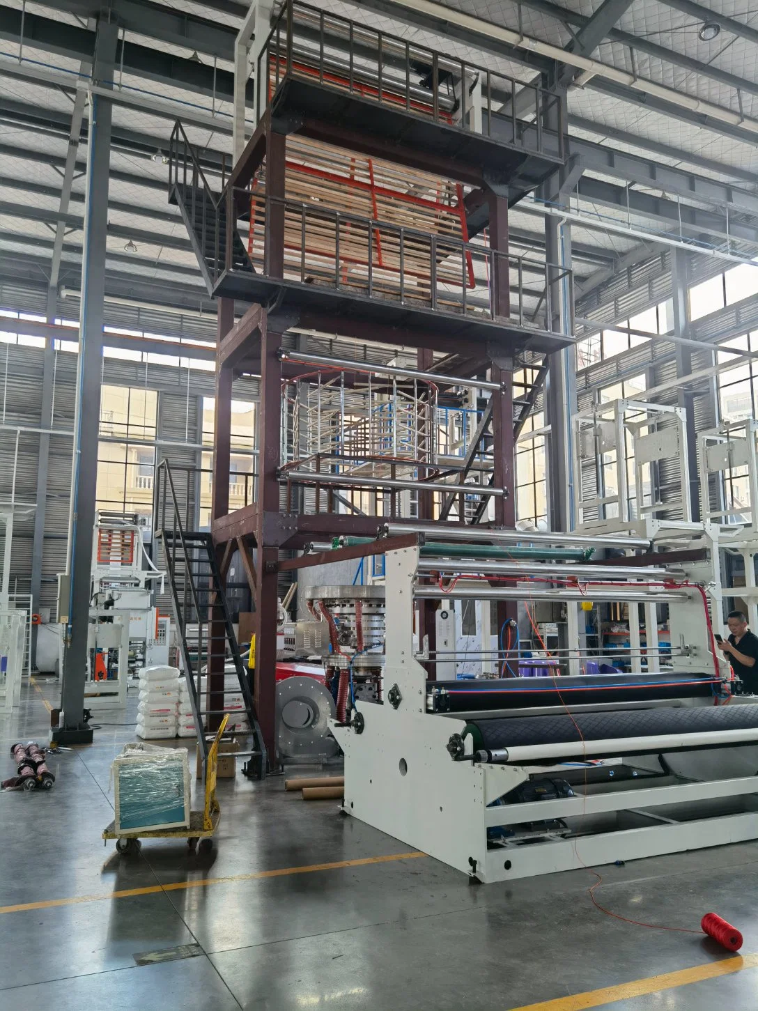 LDPE Film Blowing Machine with Hot Slitting Seal Device