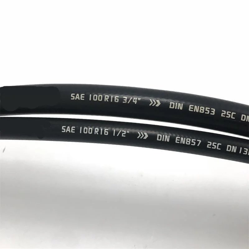 OEM 1/2 Inch 2 Wire Colorful Flexible Braided Hydraulic Oil Rubber Hose