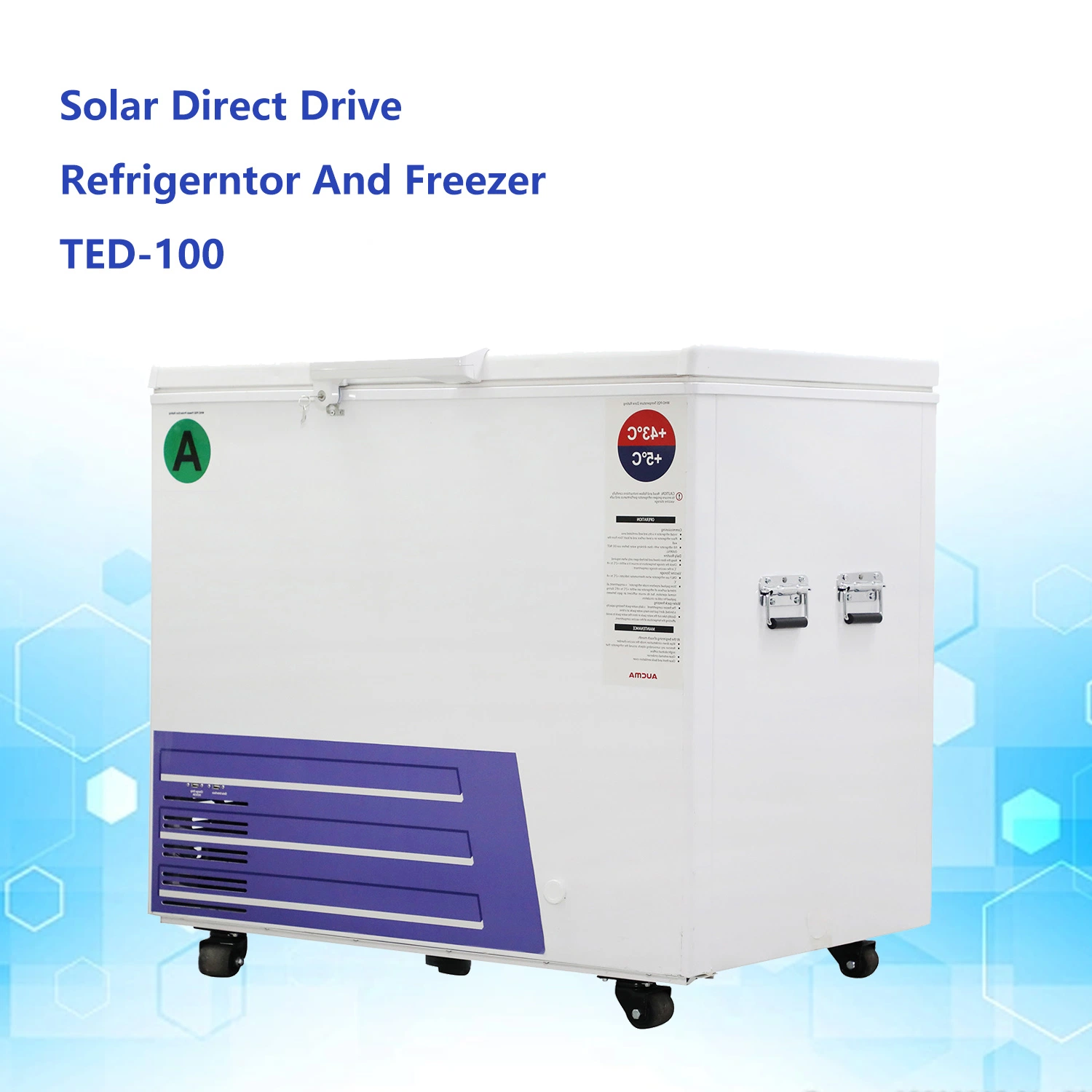 Used for Vaccine Storage 2-8 Degree Solar Vaccine Refrigerator Tcd-100