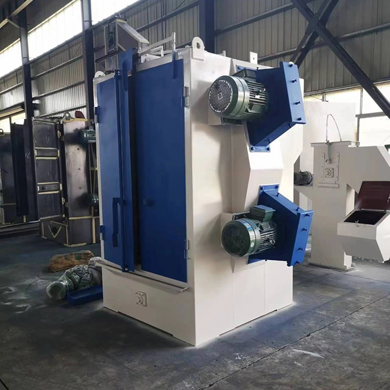 Monorail Pass Through Type Shot Blasting Machine and Powder Coating Spray Painting Booth for Gas Tank Surface Treatment