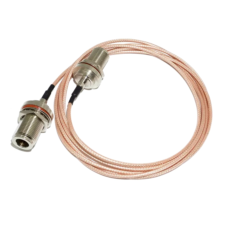 Topwave New Design DC-6GHz N Female/SMA-Female Flange Mount SMA-Male Connector RF Coaxial Cable for Base Station