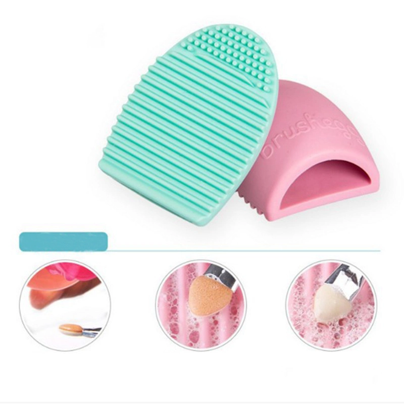 Makeup Brushes Cleaner Silicone Pad Cosmetic Eyebrow Brush Cleaner Tool Brush Washing Tool Scrubber Brush Cleaning Pad