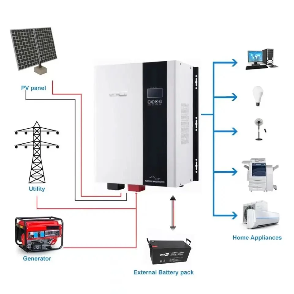 Inversor de Energia Solar de Baixa Frequência 1kw - 12kw com Controlador MPPT Integrado e Transformador de Isolamento.