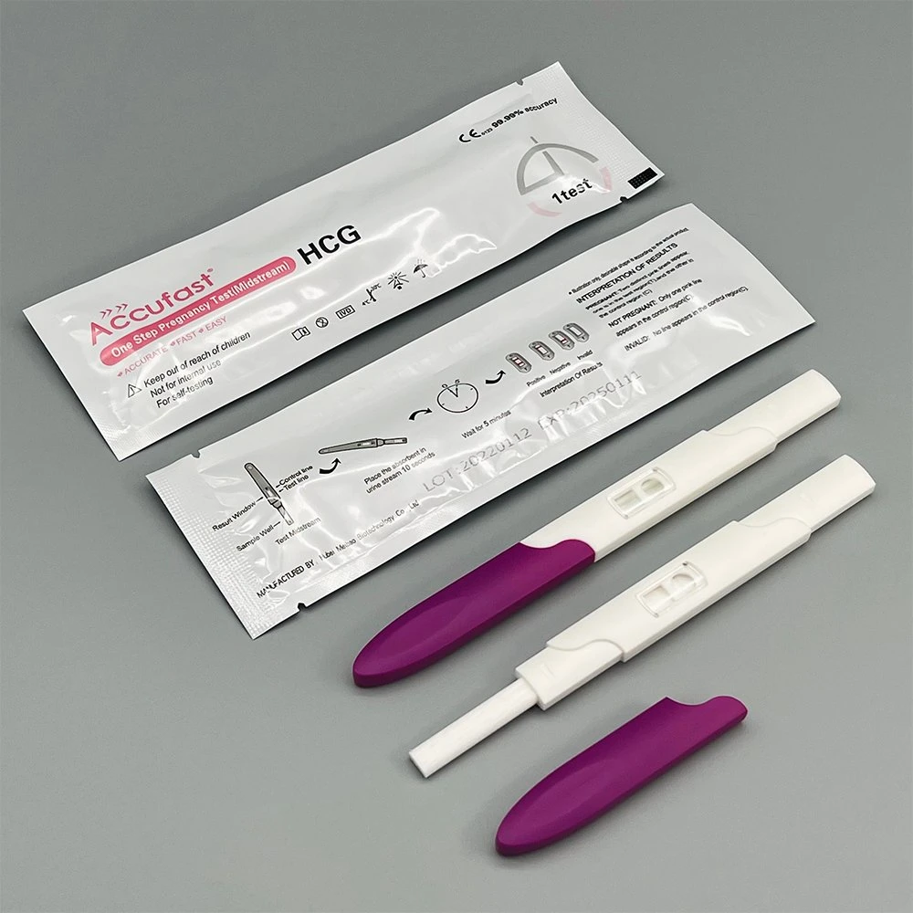 HCG Highly Efficient and Accurate Pregnancy Test Strips Testing Equipment One Step Pregnancy Test