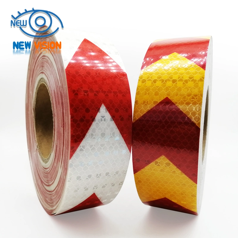 PVC Red&White DOT-C2 Magnetic Traffic Cone Road Reflective Tape for Truck/Trailer