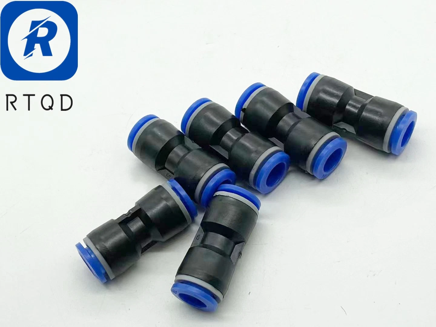 Pneumatic Component Blank Body Blue Plastic Cap Air Hose Connector Pipe Push-in Plastic Pneumatic Tube Fittings PU P Series Fittings