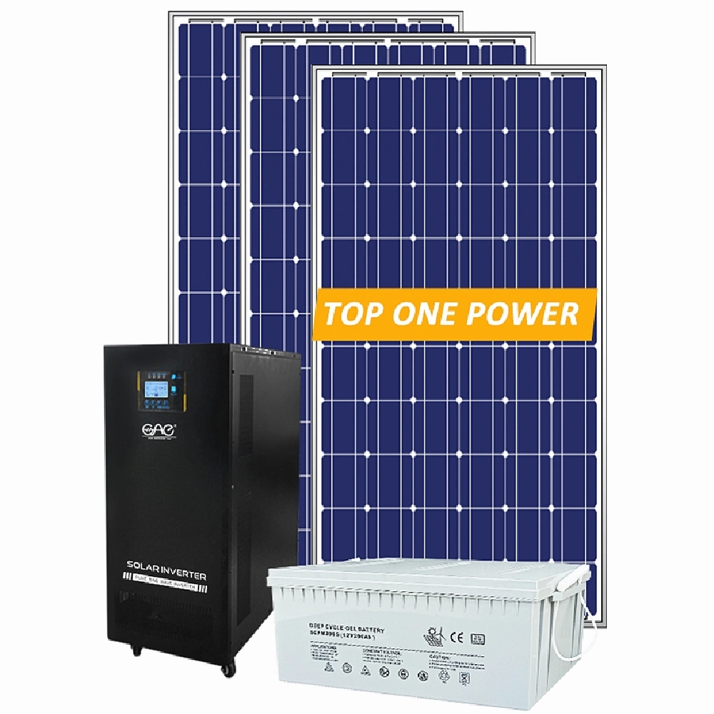 10kw a 15kw de energía solar portátil de 20kw de potencia Inicio Sistema Solar para iluminación del hogar y el teléfono cargando