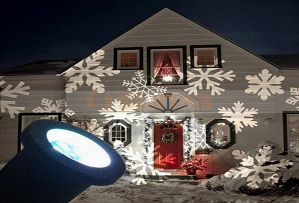 À prova de Floco de neve do Natal Luz Projeção Jardim relvado Luz decorativa para parte