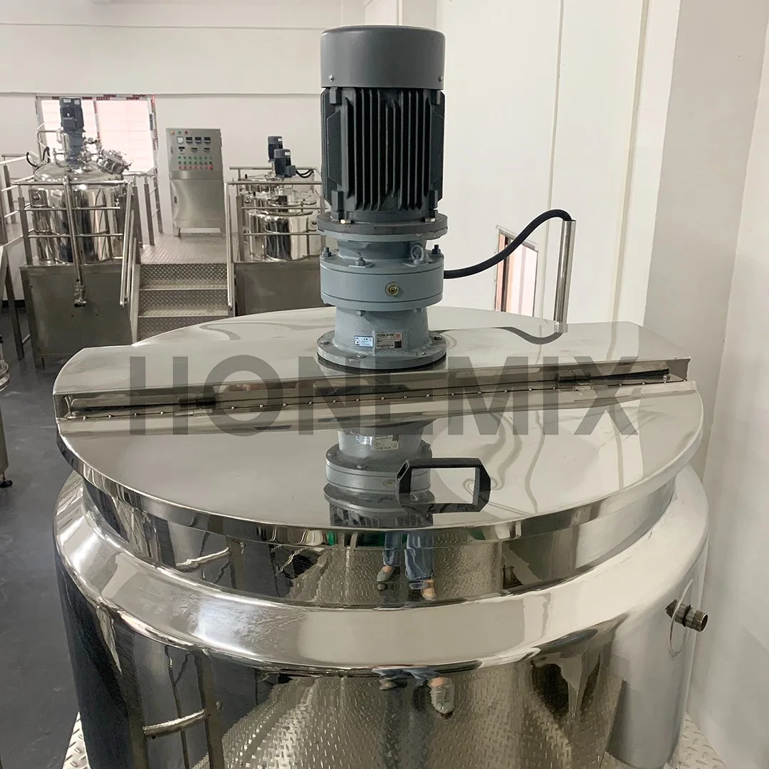 Hone Stainless Steel Dish Washing Shampoo Cream Homogenizer Making Equipment Chemical Liquid Soap Mixing Tank Making Machine