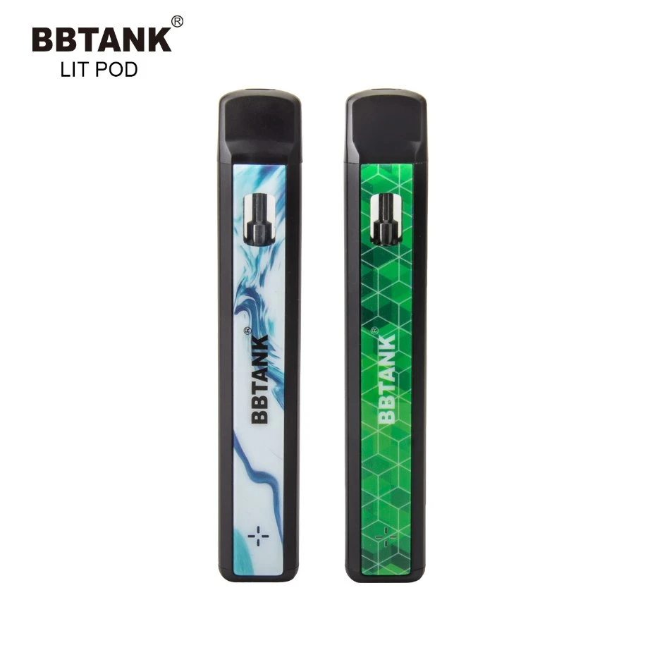 Bbtank Lit Pod 1,0ml Pod VAPE desechable con batería recargable Para extracciones puras