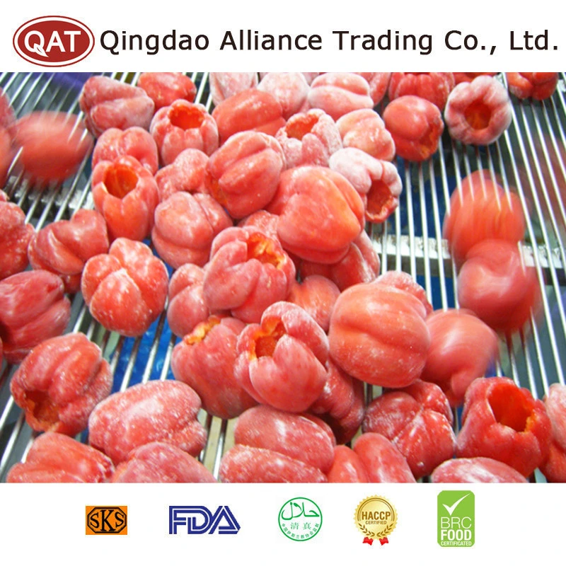 Organic Frozen Vegetables Frozen Red Bell Pepper Slices/Strips IQF Frozen Green Yellow Color Sweet Peppers with Top Quality