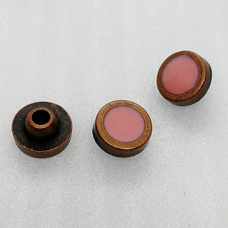 Plastic Drip Glue Cover Copper Rivet with Aluminum Nail for Garment Accessories