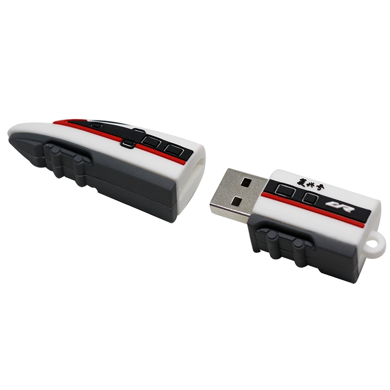 Unidad USB Flash de PVC de forma personalizada con riel de alta velocidad