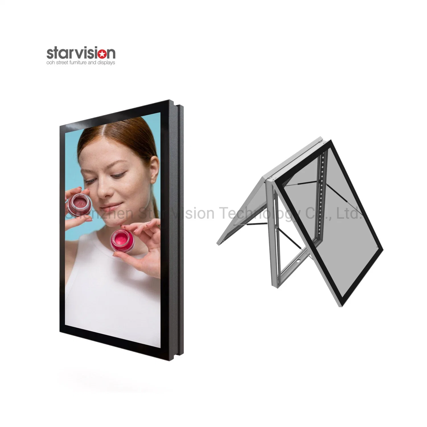 Double Side Aluminum Outdoor Water Proof LED Poster Frame for Advertisement