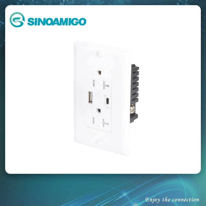 Cargador USB Multi interruptor eléctrico de cable de toma de pared