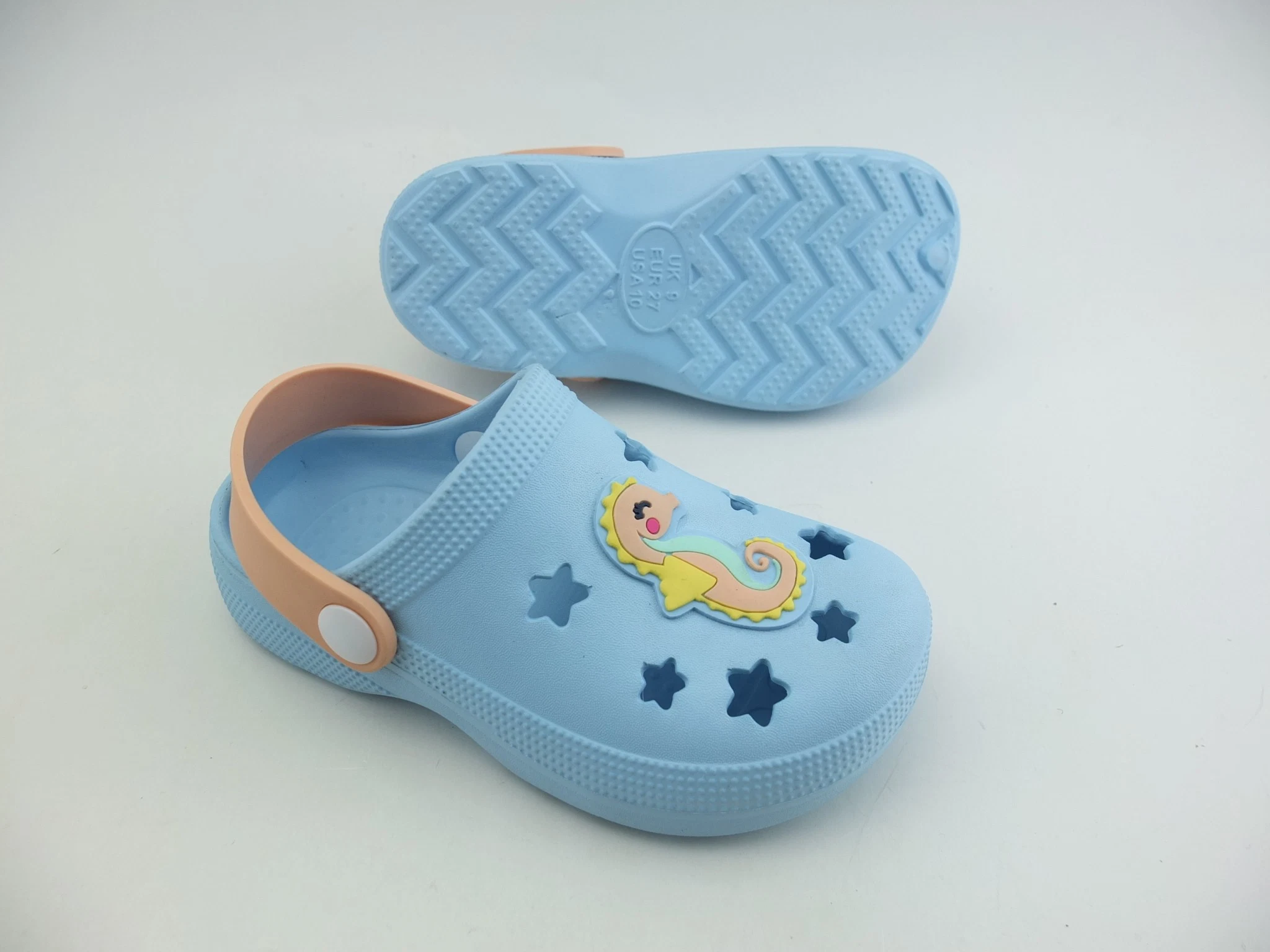 EVA Sabots/Sandales de jardin Chaussures pour enfants Mignons Chaussons Hippocampe.