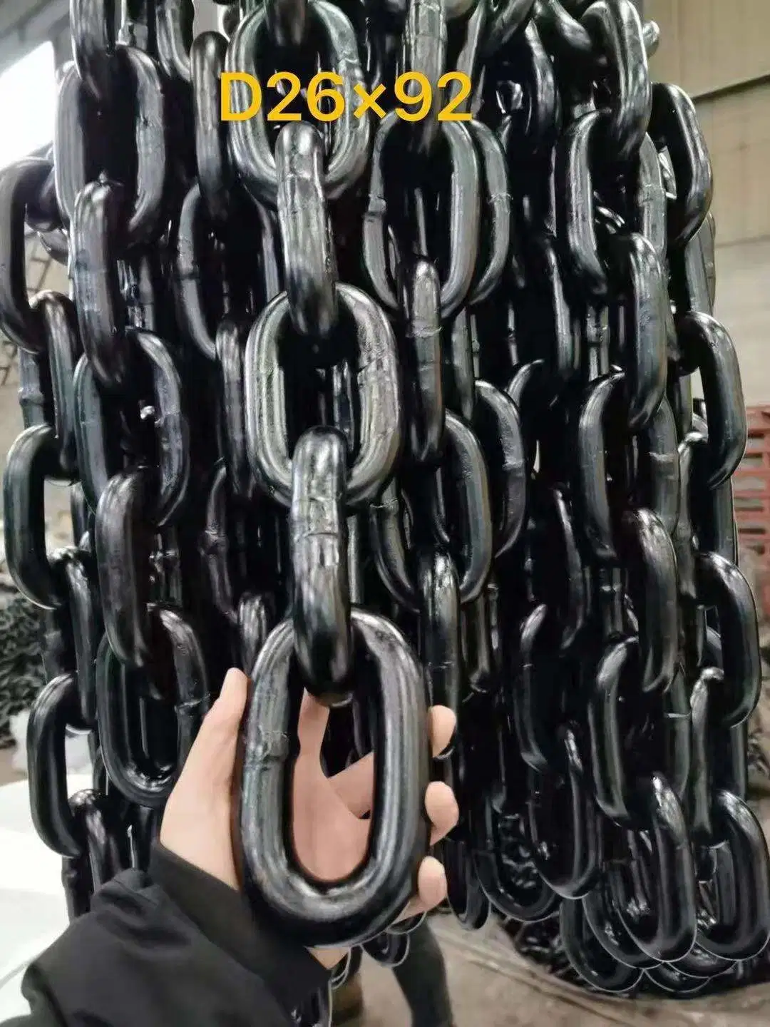 High Test 20mn2 25mnv Mining Chain Black Painted 14&times; 50/30&times; 108/42&times; 146mm for Coal Mining