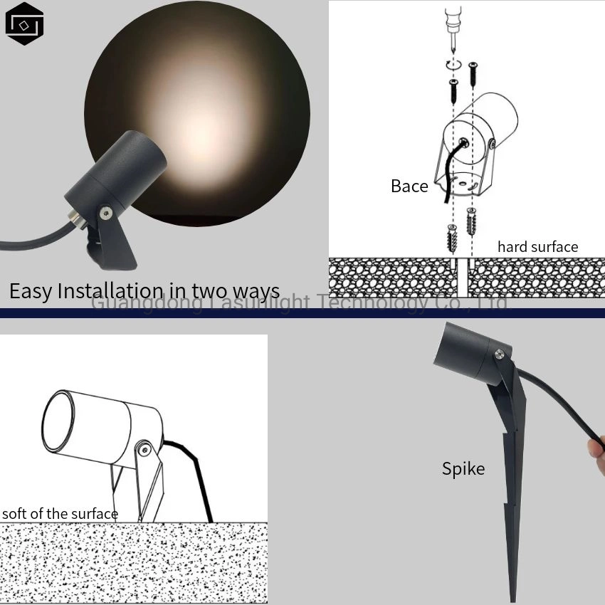 LED-Außenbeleuchtung für Garten 2,5W/5W/10W/16W Niederspannung, wasserdichte Landschaftsbeleuchtung