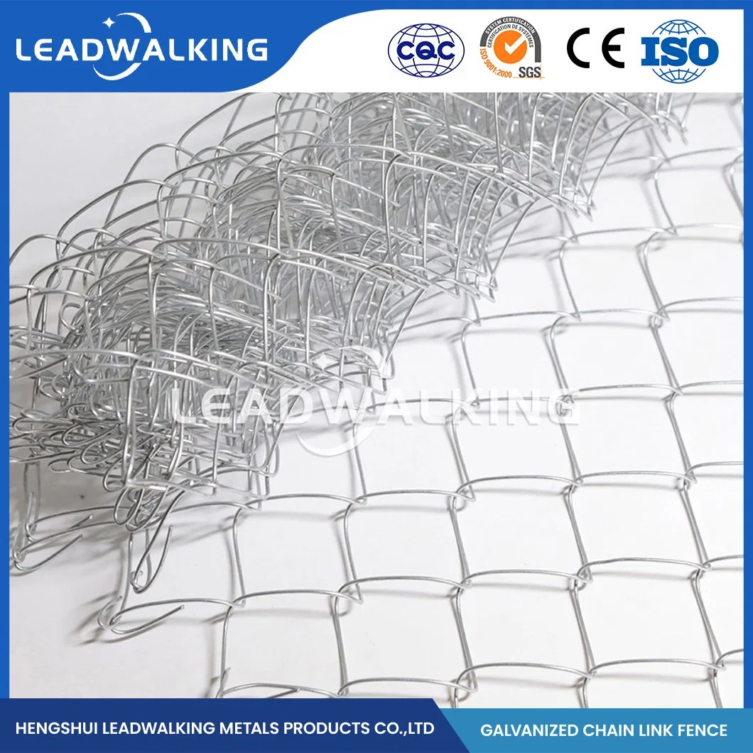 Leadwalking Chain Link Fence 6FT Tall OEM Custom Chain Link Fence 6 Foot 11.5 Gauge Galvanized Factory China 10"Galvanized Chain Link Fence Wire Mesh