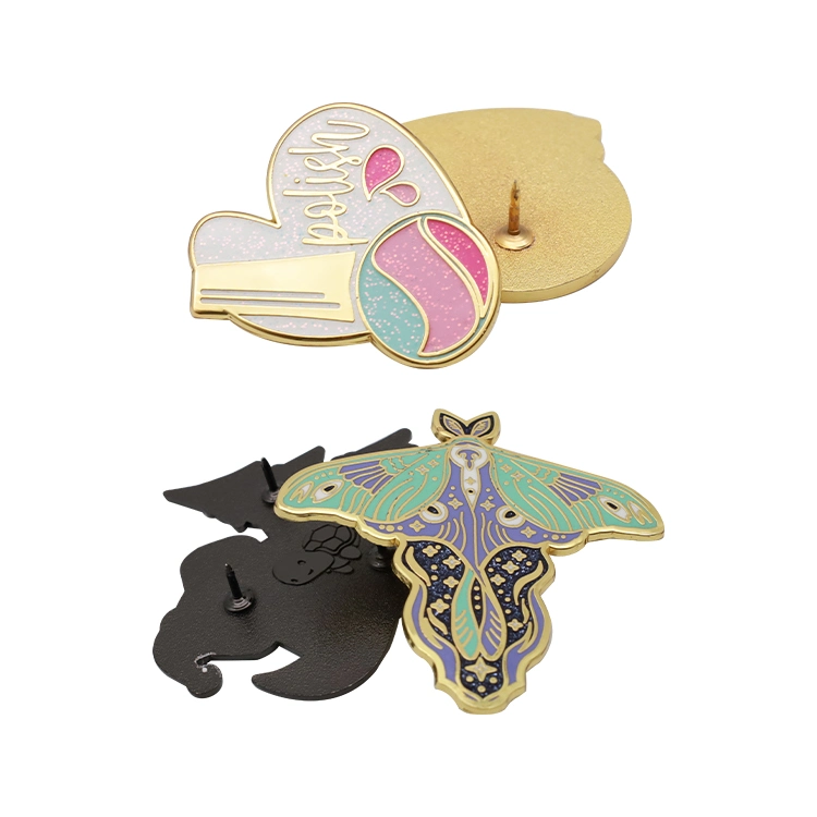 Hot Sale Custom High quality/High cost performance  Fashion Shape School Gold Badge for Promotion Gifts