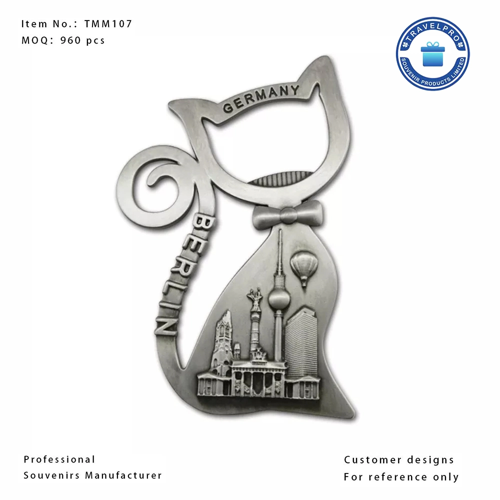 Hochwertige Custom Design Metall Tourist Souvenir Kühlschrank Magnet Flasche Öffner