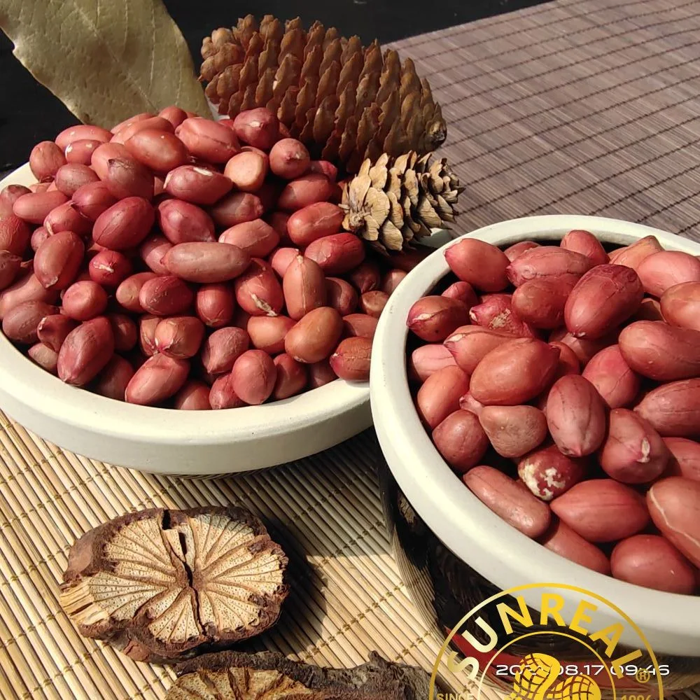 Raw Peanut Kernels/Red Skin/Superior Quality/All Size/Pukee Foods/Sunreal