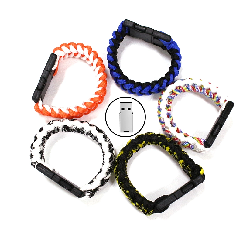 Umbrella Rope Bracelet ABS Nylon Portable USB Flash Drive USB Drive USB Stick USB Pen Drive Flash Drives