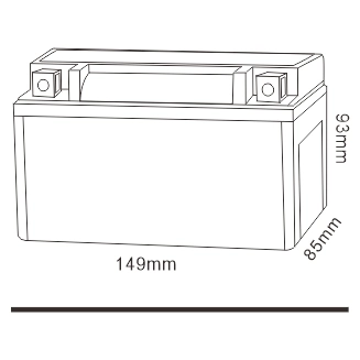 TCS Factory Direct Sales Custom YT19 dry cell motorcycle battery For Jet Ski