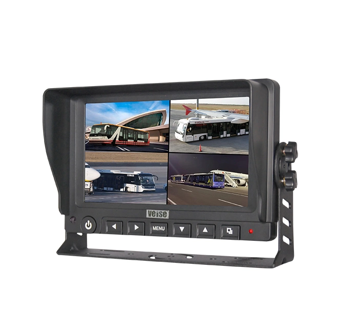 Voiture de 7 pouces chariot moniteur Quad Split avec l'enregistrement vidéo DVR 4 canaux