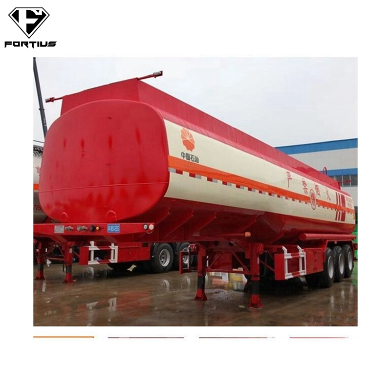 4 Axles 4 Compartments 45000 Liters 45cbm 60, 000liters 60m3 Oil Fuel Transportation Tanker Traier