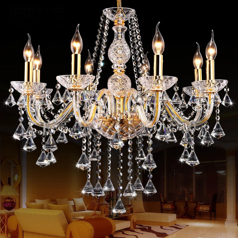 Gold Tiny Crystal Chandelier Lighting Fixtures for Home Project Pendant Lamp Wh-Cy-157