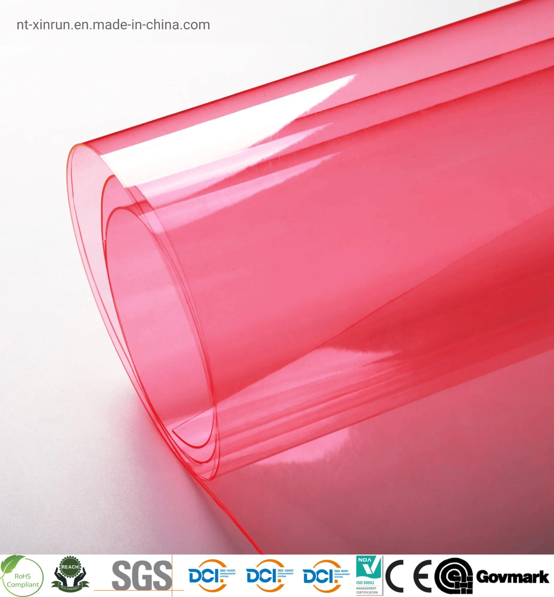 Green Color Super Clear PVC Film