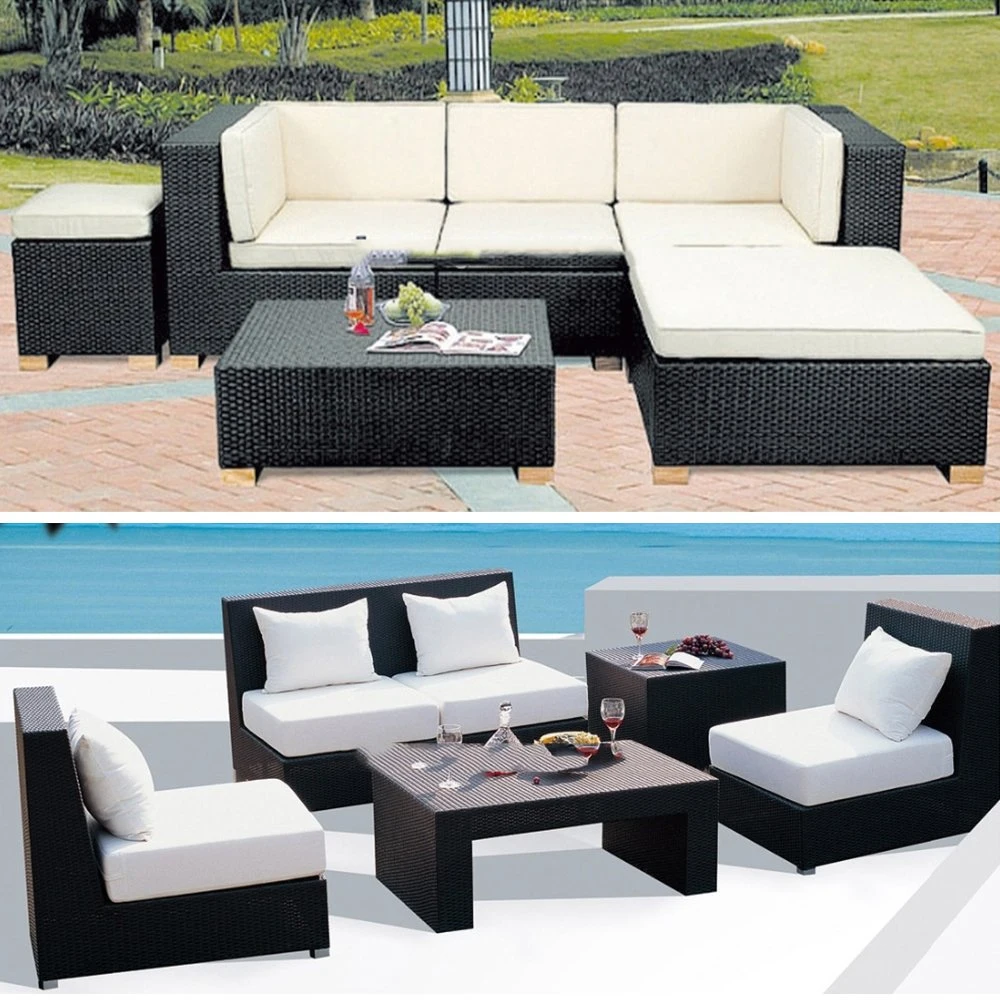 Top-Qualität Aluminium Rahmen Gartenstühle Set Sofa Gartenmöbel