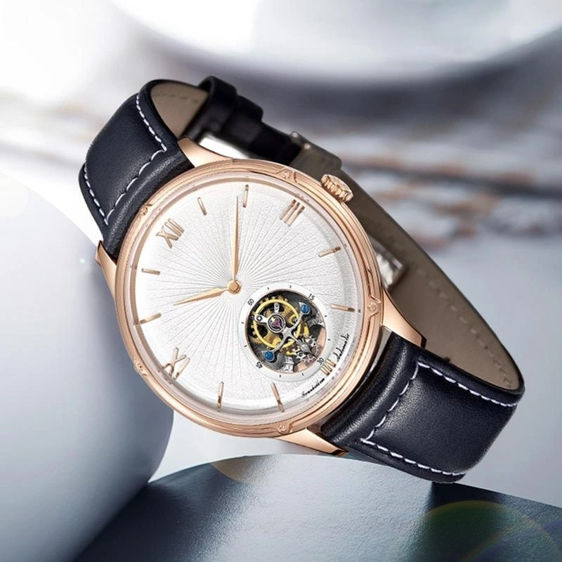 Die neue Einführung der Luxus-Mechanical Watch Tourbillon Movement Watch Anpassung