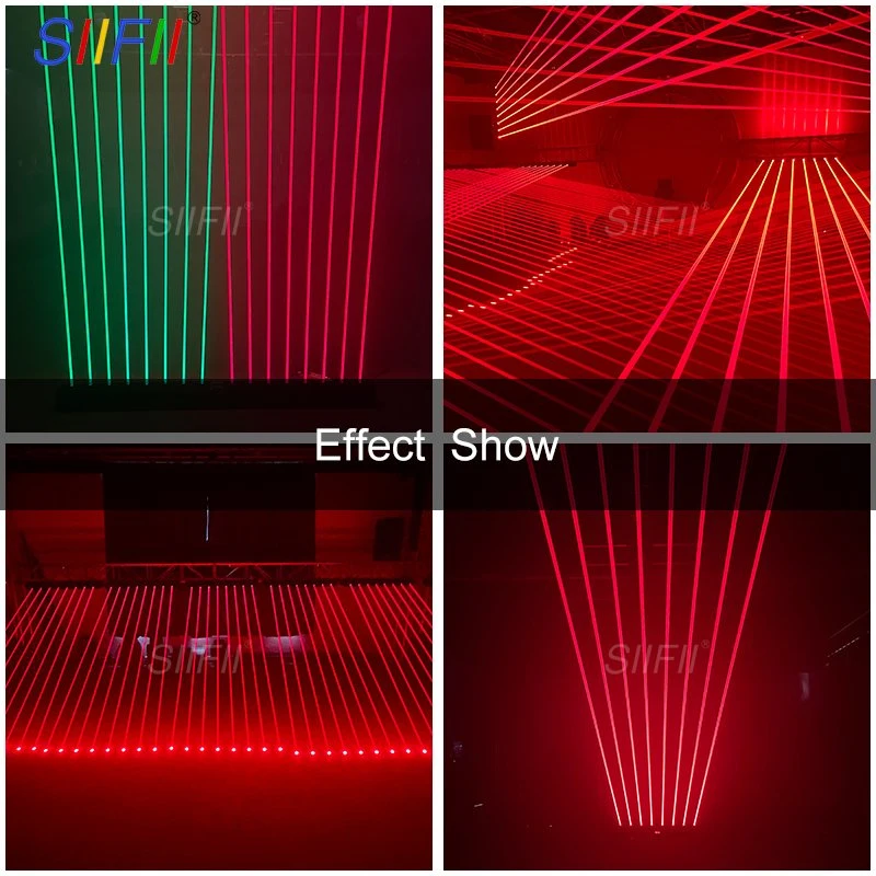 8 Eyes DJ Disco Move Head Laser Lamp Stage Lighting Party Rotating Beam Red Laser Light