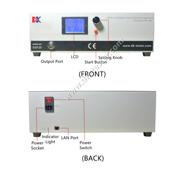 9V-99V 20A Litio y batería de plomo ácido cargo automático y la capacidad del equipo de prueba Universal Dischare