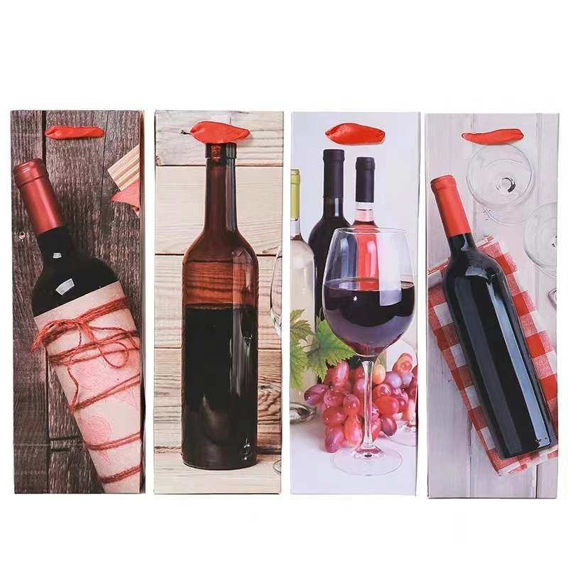 Customize All Kinds of Red Wine and Beverage Gift Bag Decorations Tote Bags and Packaging Boxes