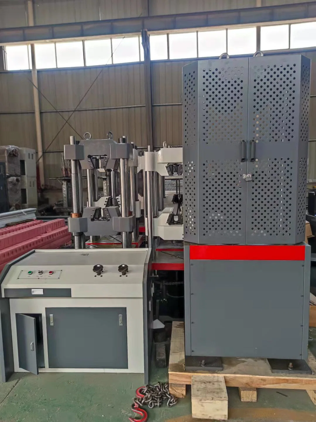 Waw-600d Computer Controlled with Excellent-Quality Electro-Hydraulic Servo Hydraulic Universal Testing Machine with 600kn