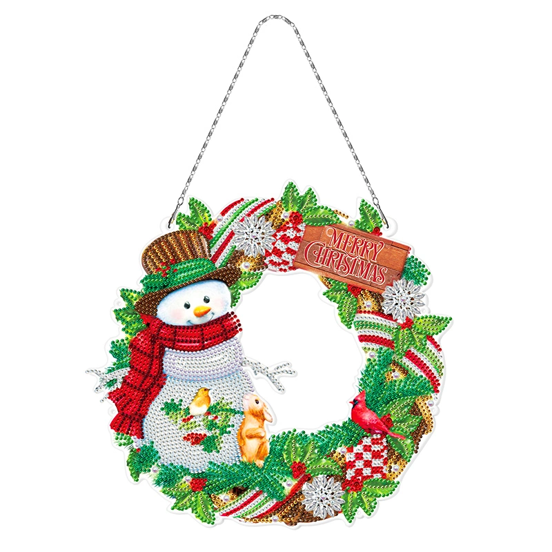 Christmas Gift Snowman Decoration Chain Decoration Wall Diamond Painting Pendant