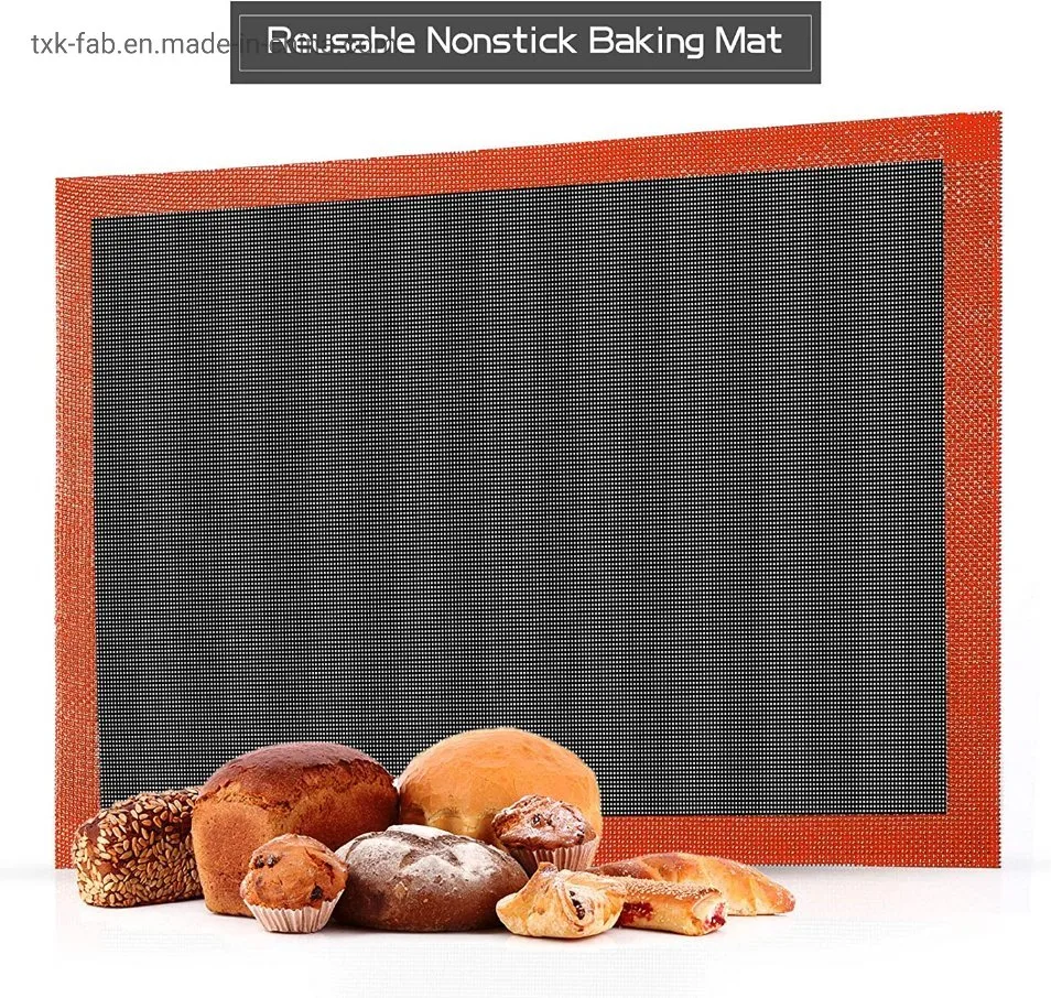 Heat Resistant Non-Stick Custom Silicone Fiberglass Baking Mat Set for Kitchen
