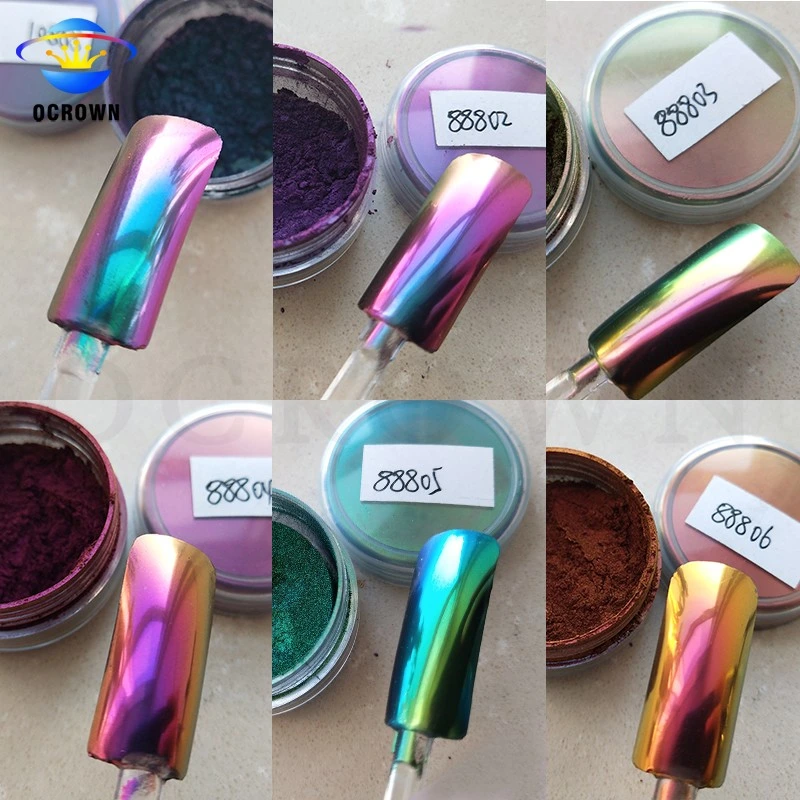 Miroir cosmétique Caméléon de grade chrome Nail Art poudre de mica Cameleon Pigment