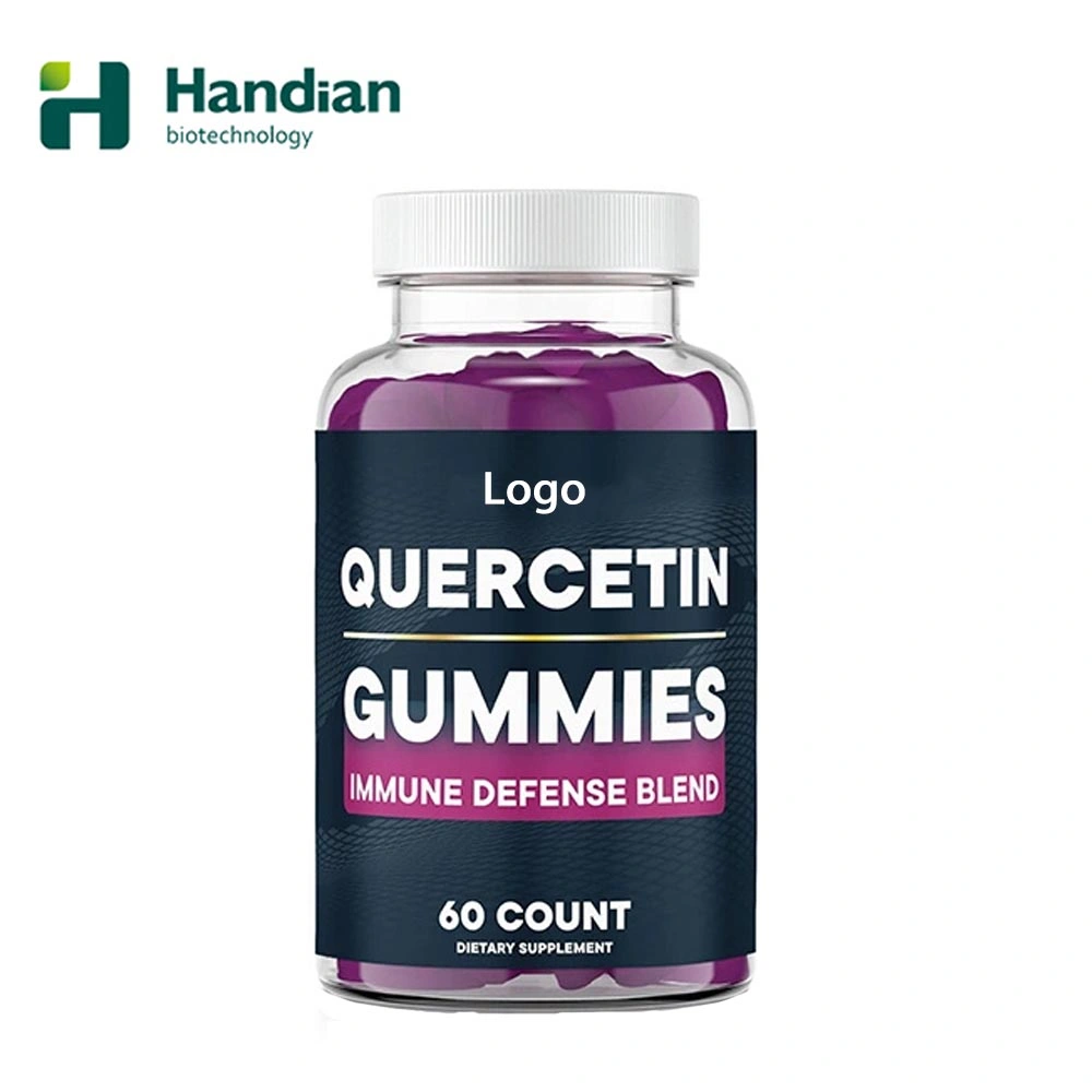 Pectin Sugar-Free Quercetin Gummies with Elderberry Powder for Immune Defense Blend and Respiratory Health Support