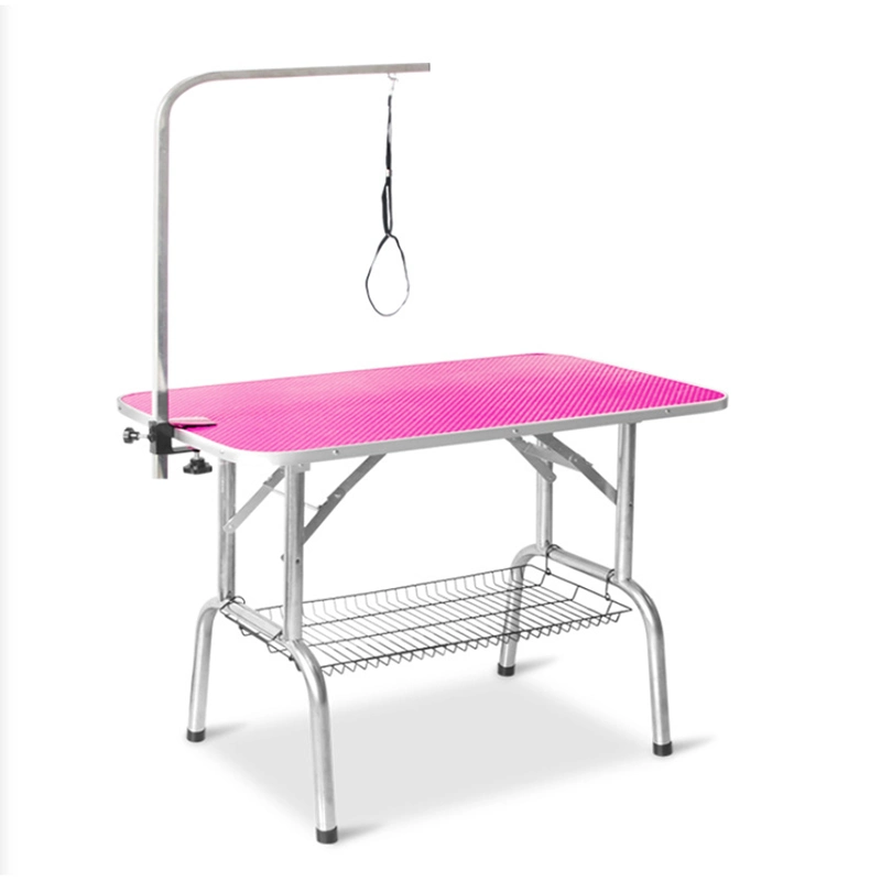 Dog Pet Grooming Table für große Hunde verstellbar Höhe schwer Tragbarer Trimmer-Trockentisch