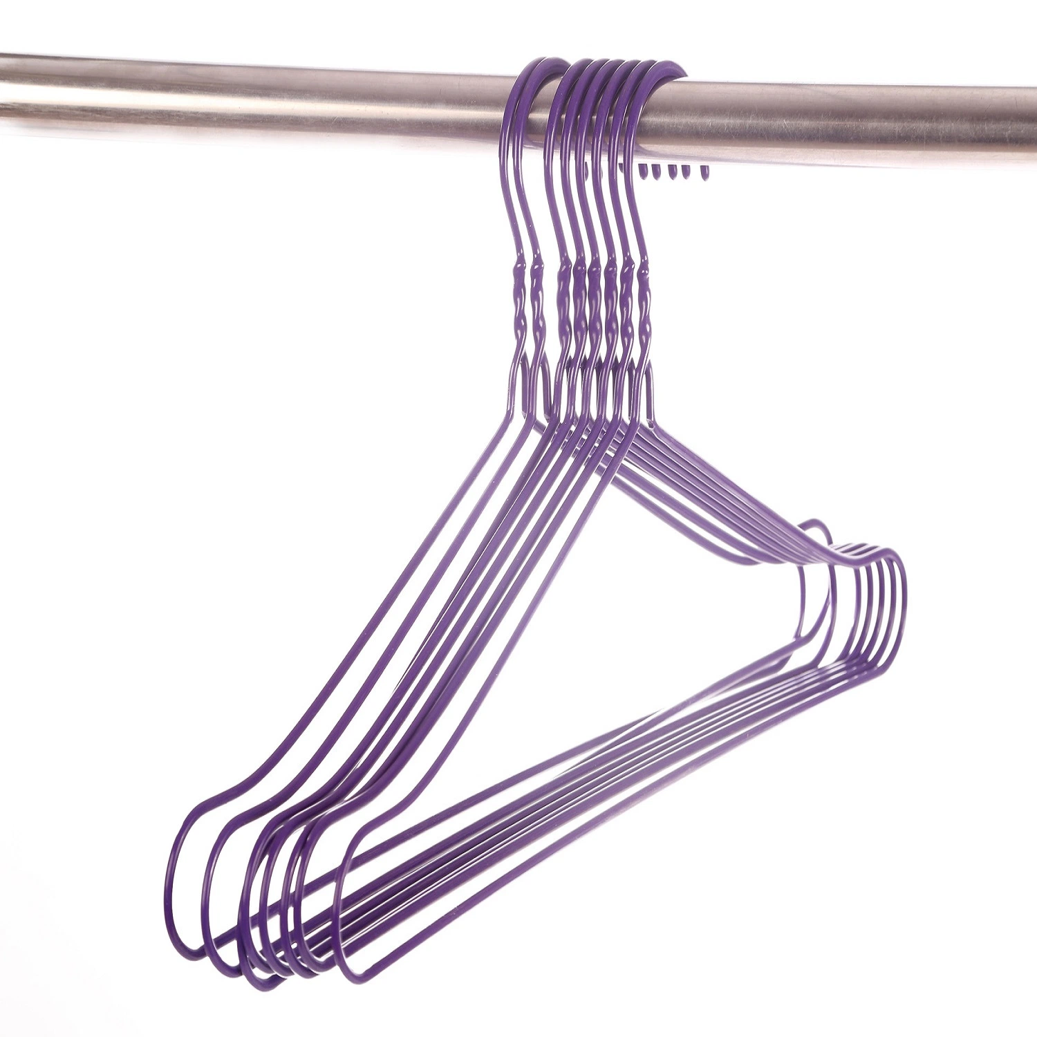 Laundries Store or Hotel Single Use Galvanized Silver Wire Hangers